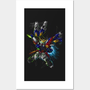 Wing gundam proto zero Posters and Art